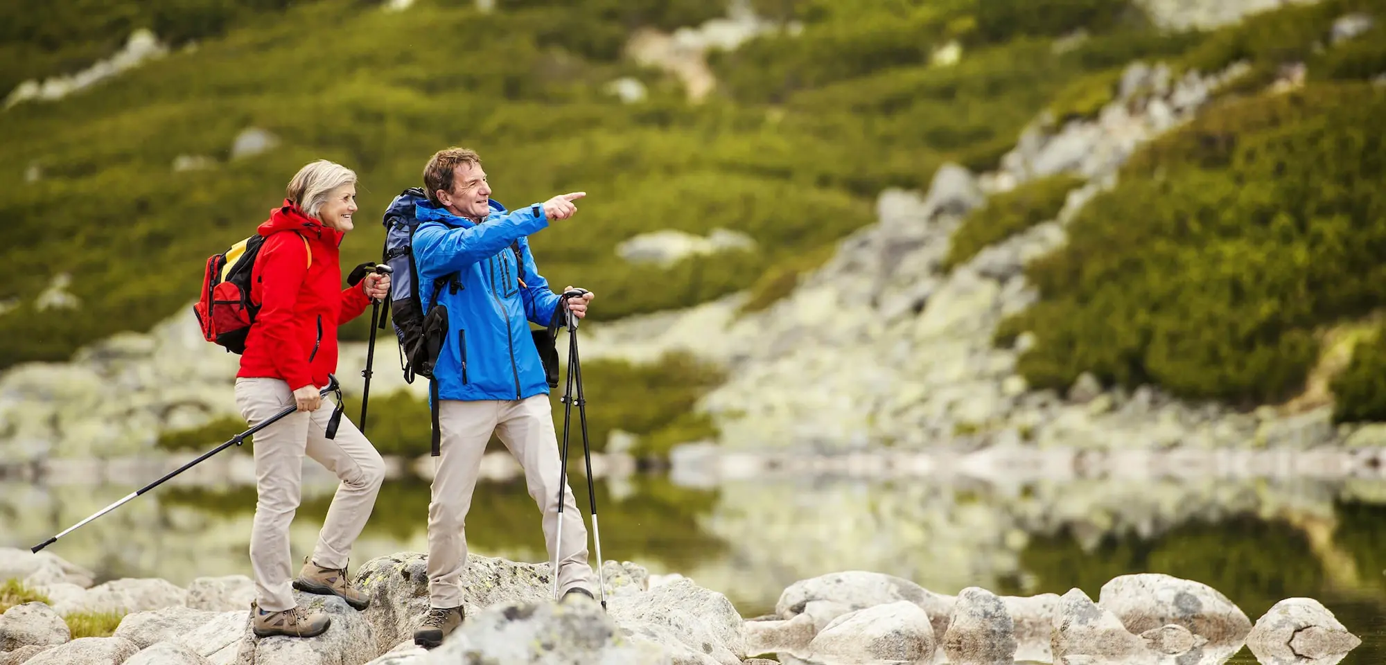 Hiking couple